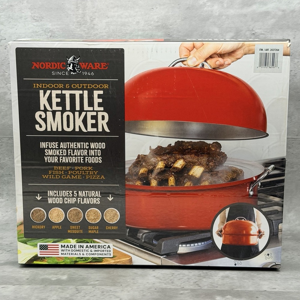 Nordic Ware Stovetop Kettle Smoke Indoor Outdoor All Stovetops & Outdoor Grills